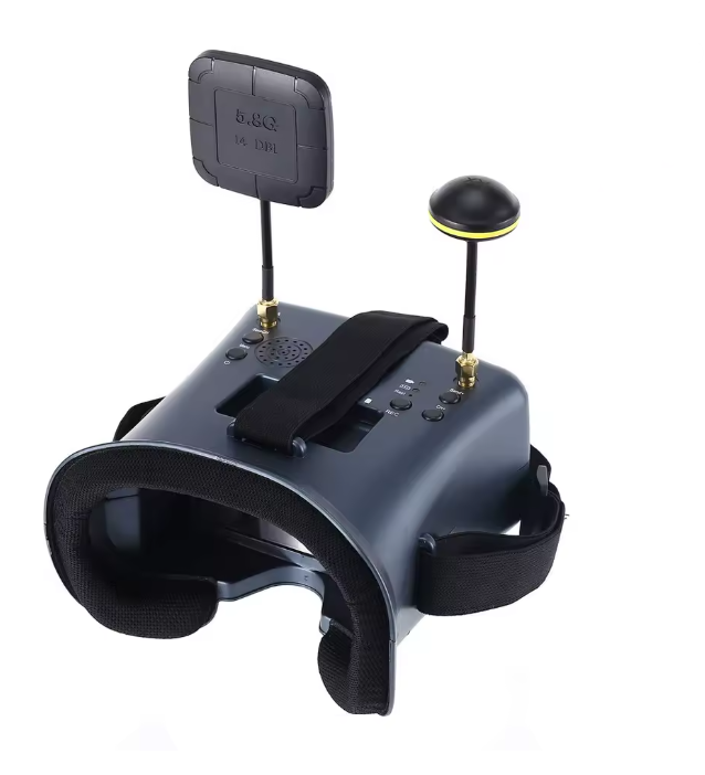 FPV 5.8G FPV Akiniai su 4.3" Ekranu, HD DVR, Diversity Imtuvu ir Baterija