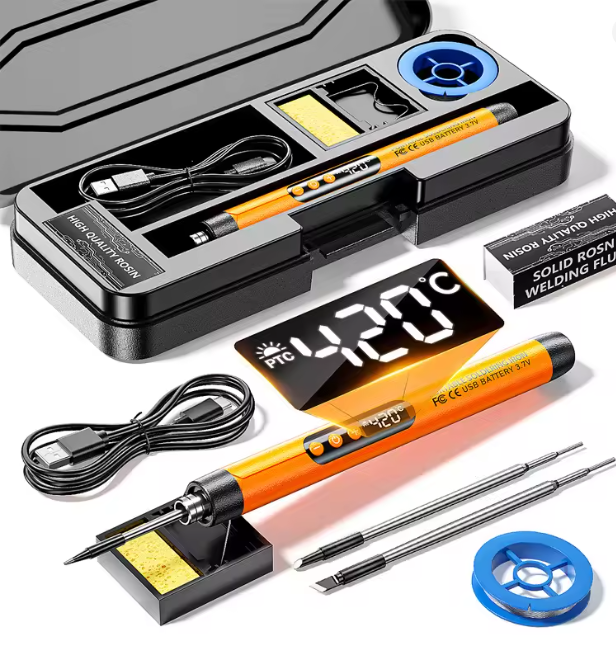 USB belaidis skaitmeninis elektrinis litavimo rinkinys (300–450 °C)