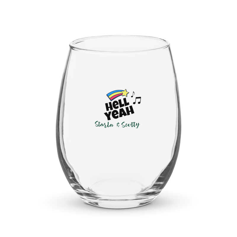 Stemless wine glass