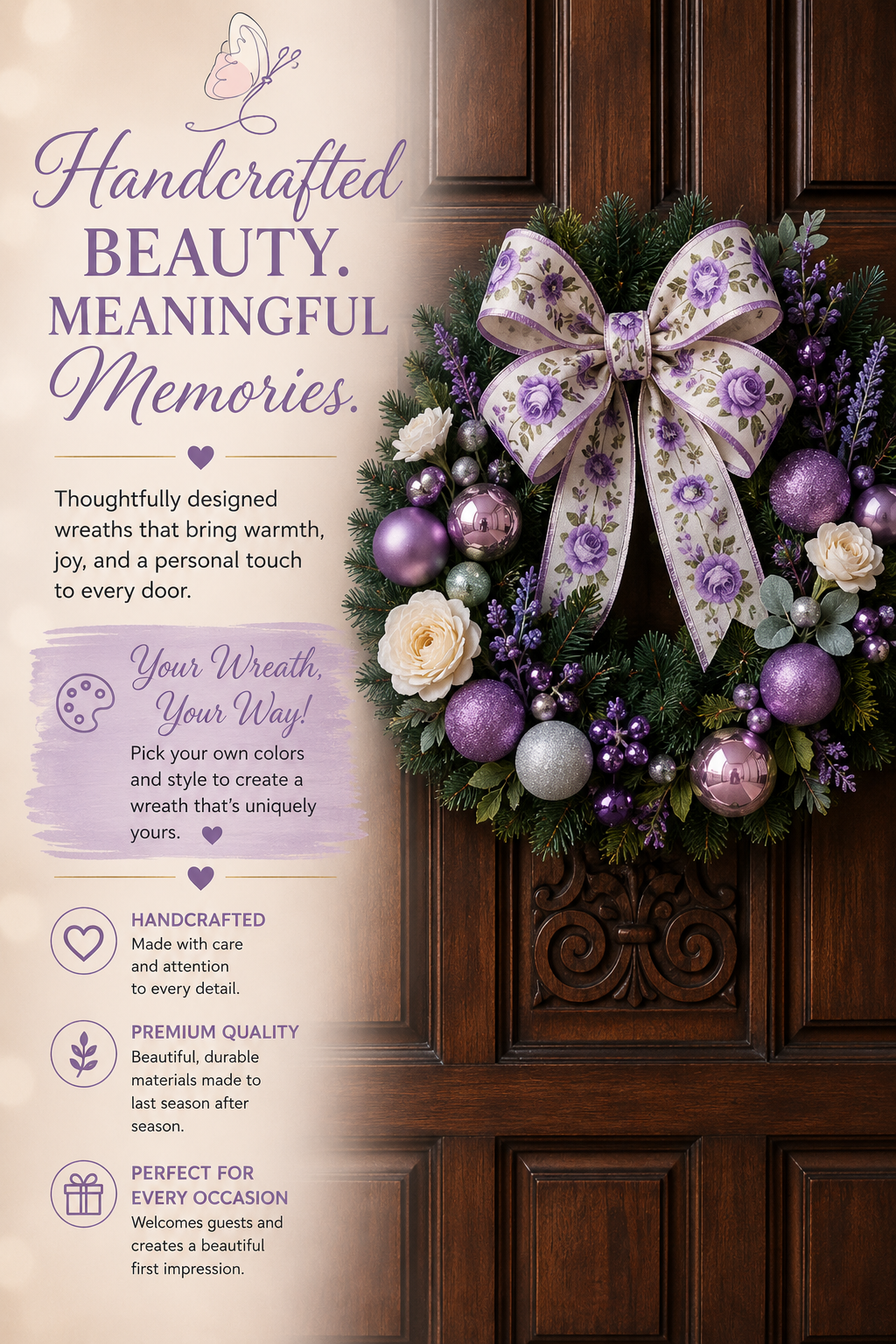 Handcrafted Floral Wreath