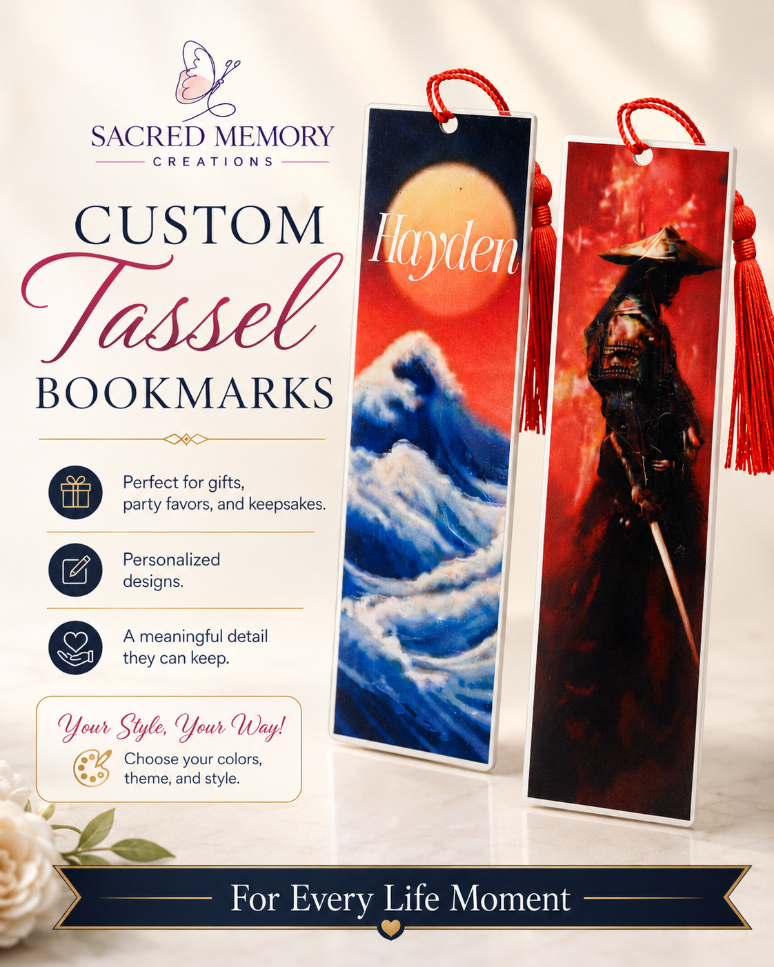 Custom Tassel Bookmarks