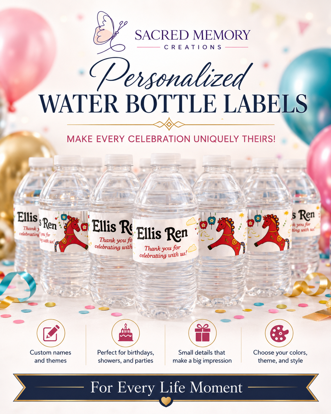 Personalized Event Water Bottles