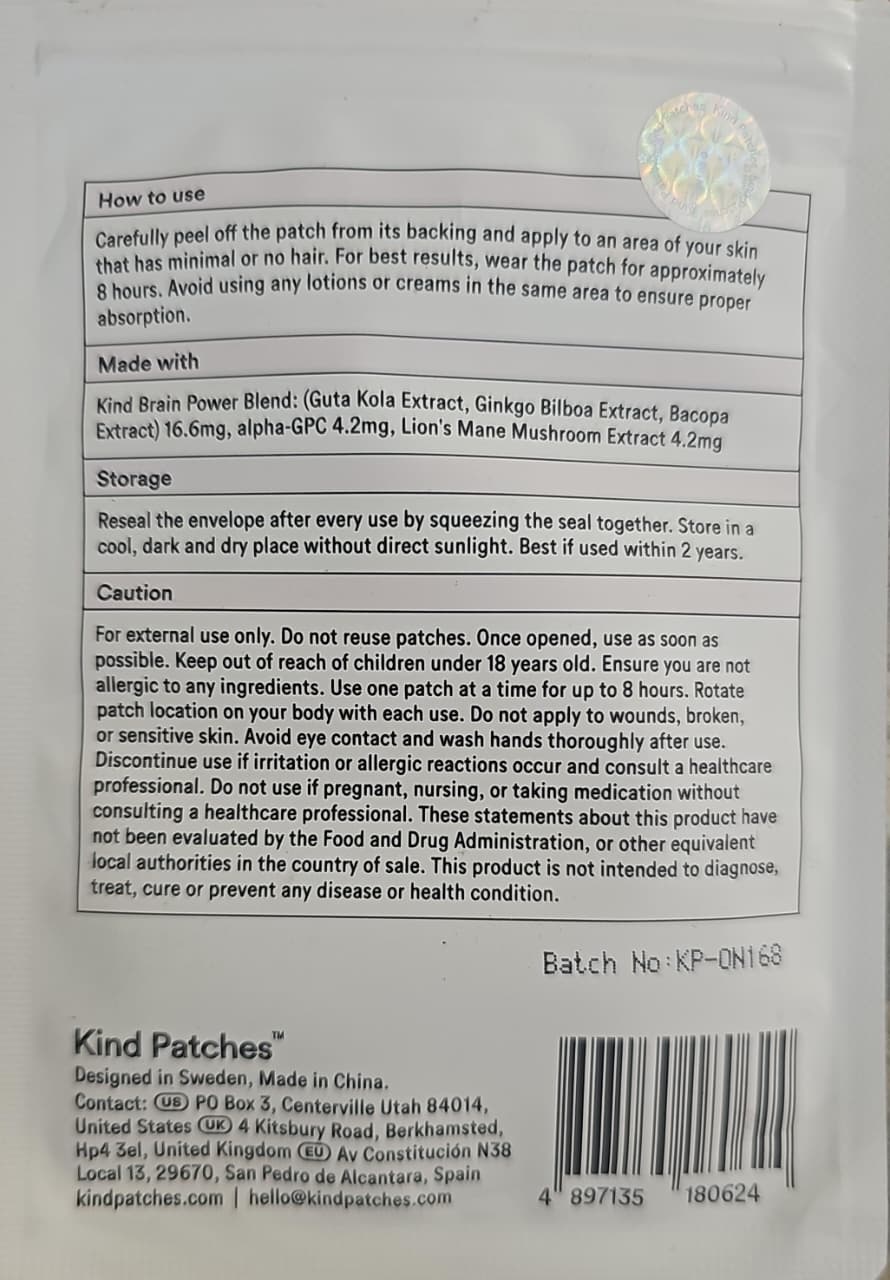 Kind Patches Brainpower