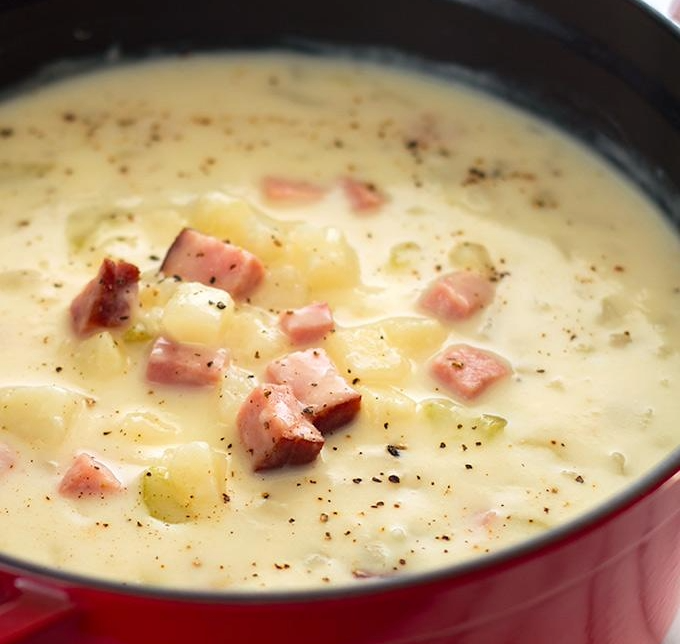 Potato and hambone soup