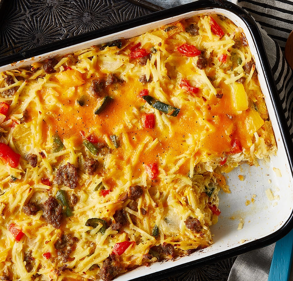 Breakfast hash with Saugage 