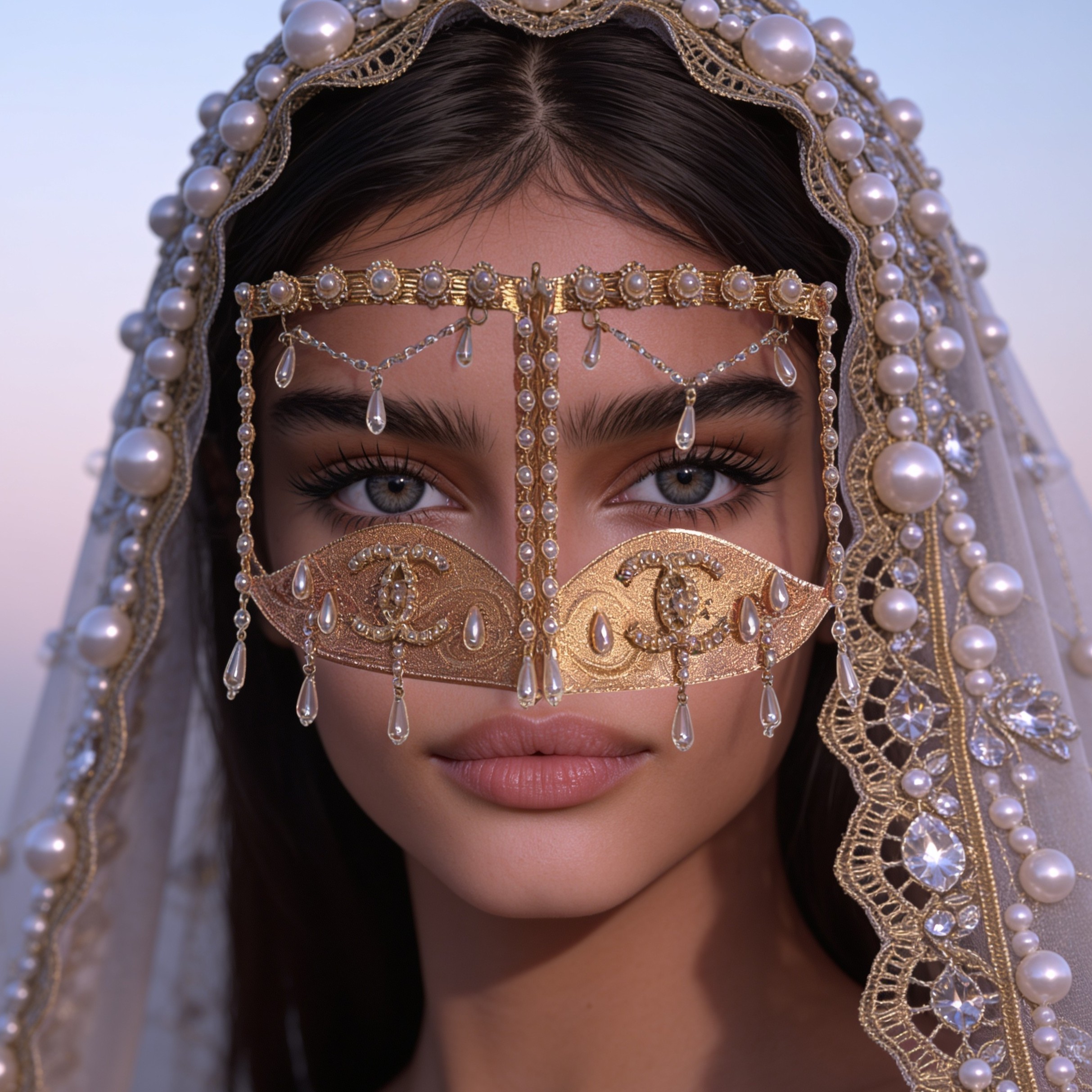 Chanel inspo برقع العروس