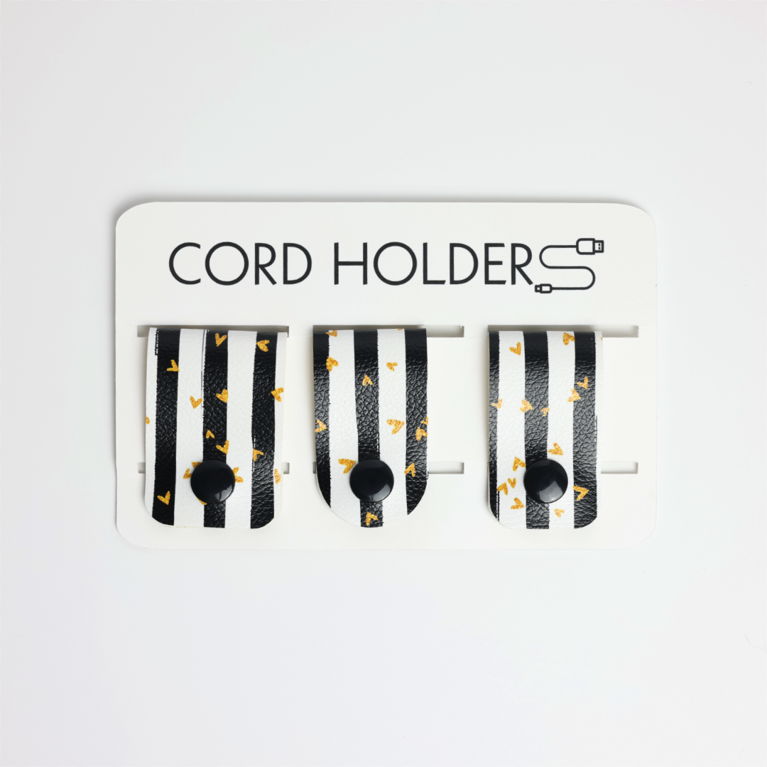 Faux Leather Cord Holder - Style 2