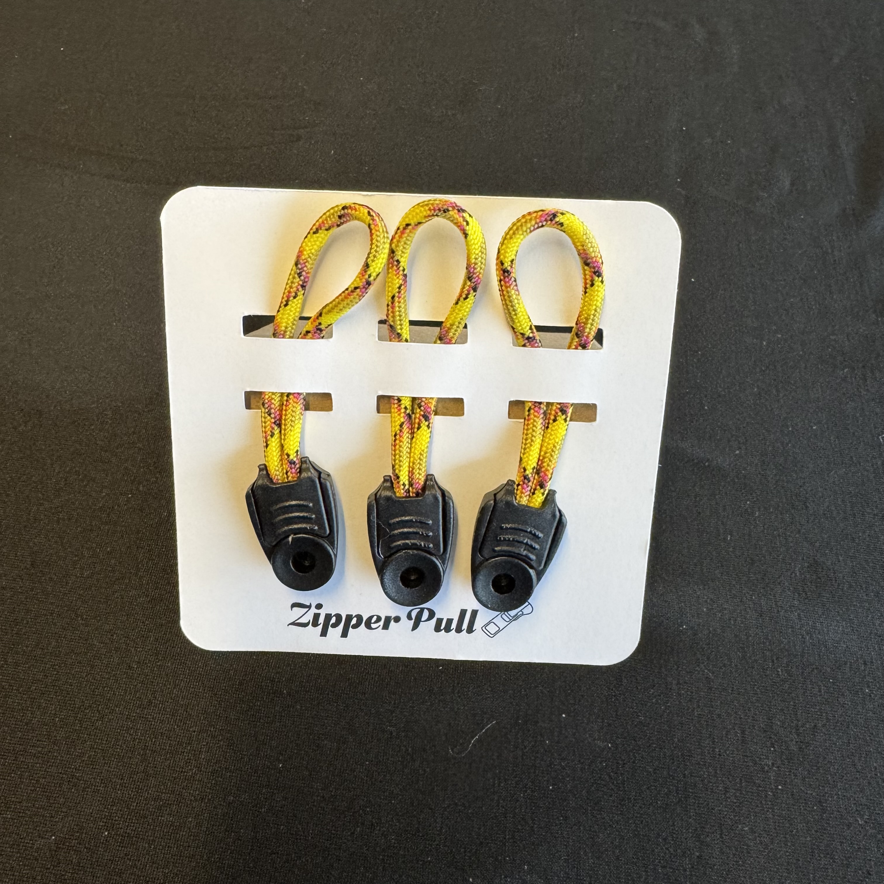 Zipper Pull Set of 3 - Yellow/Camo