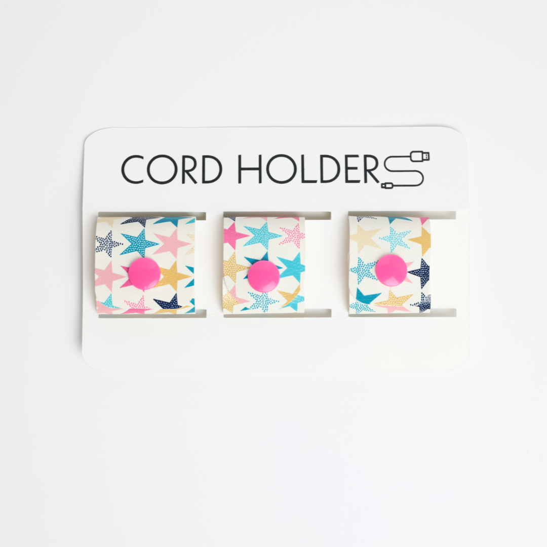 Faux Leather Cord Holder - Style 1