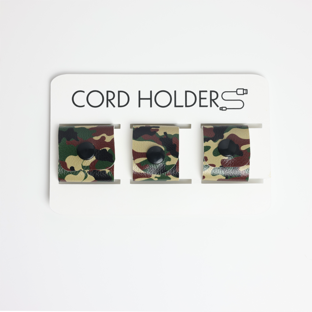 Faux Leather Cord Holder - Style 1