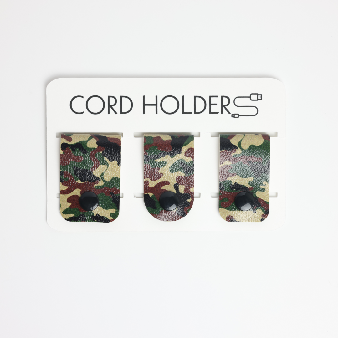 Faux Leather Cord Holder - Style 2