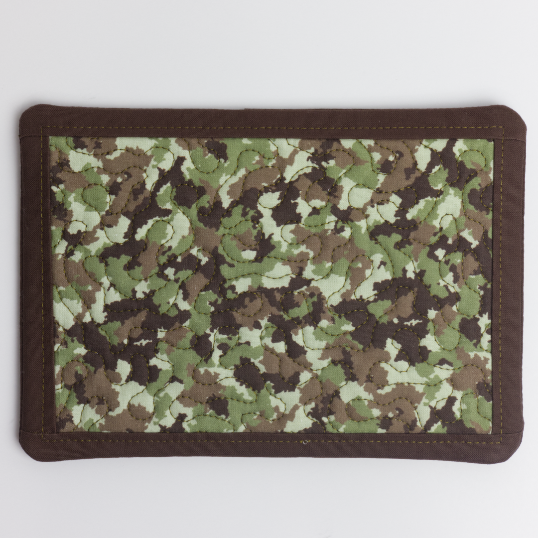 Mug Rug Camouflage Stipple Pattern