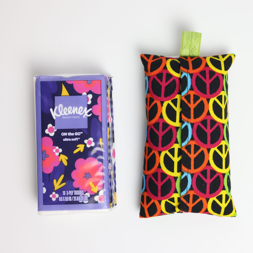 Pocket Tissue Holder - Peace Sign 