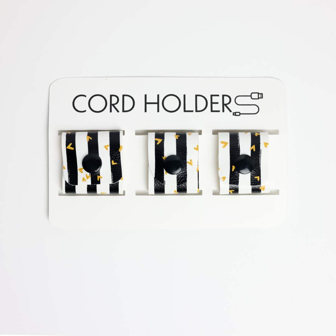 Faux Leather Cord Holder - Style 2