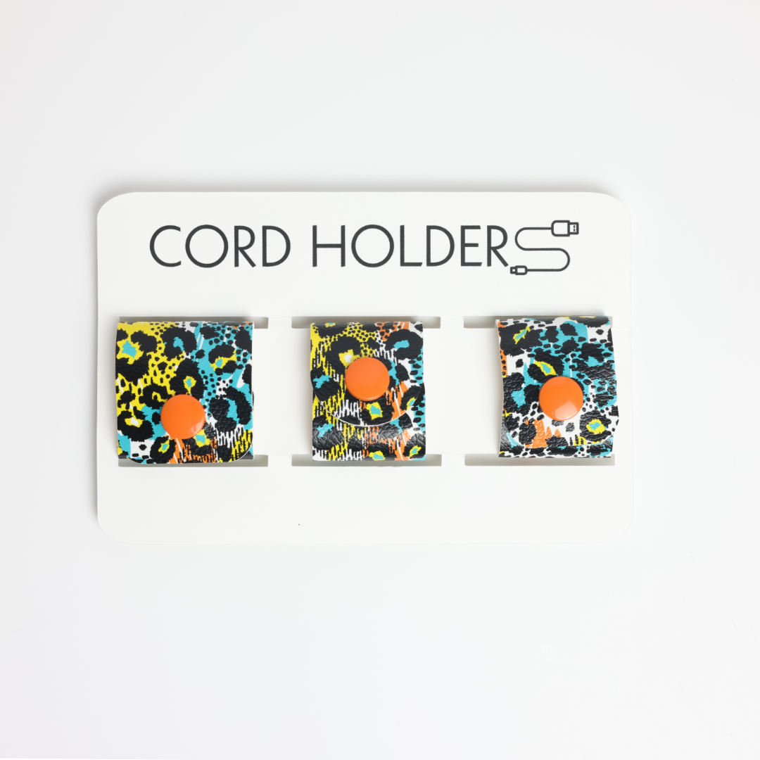 Faux Leather Cord Holder - Style 1