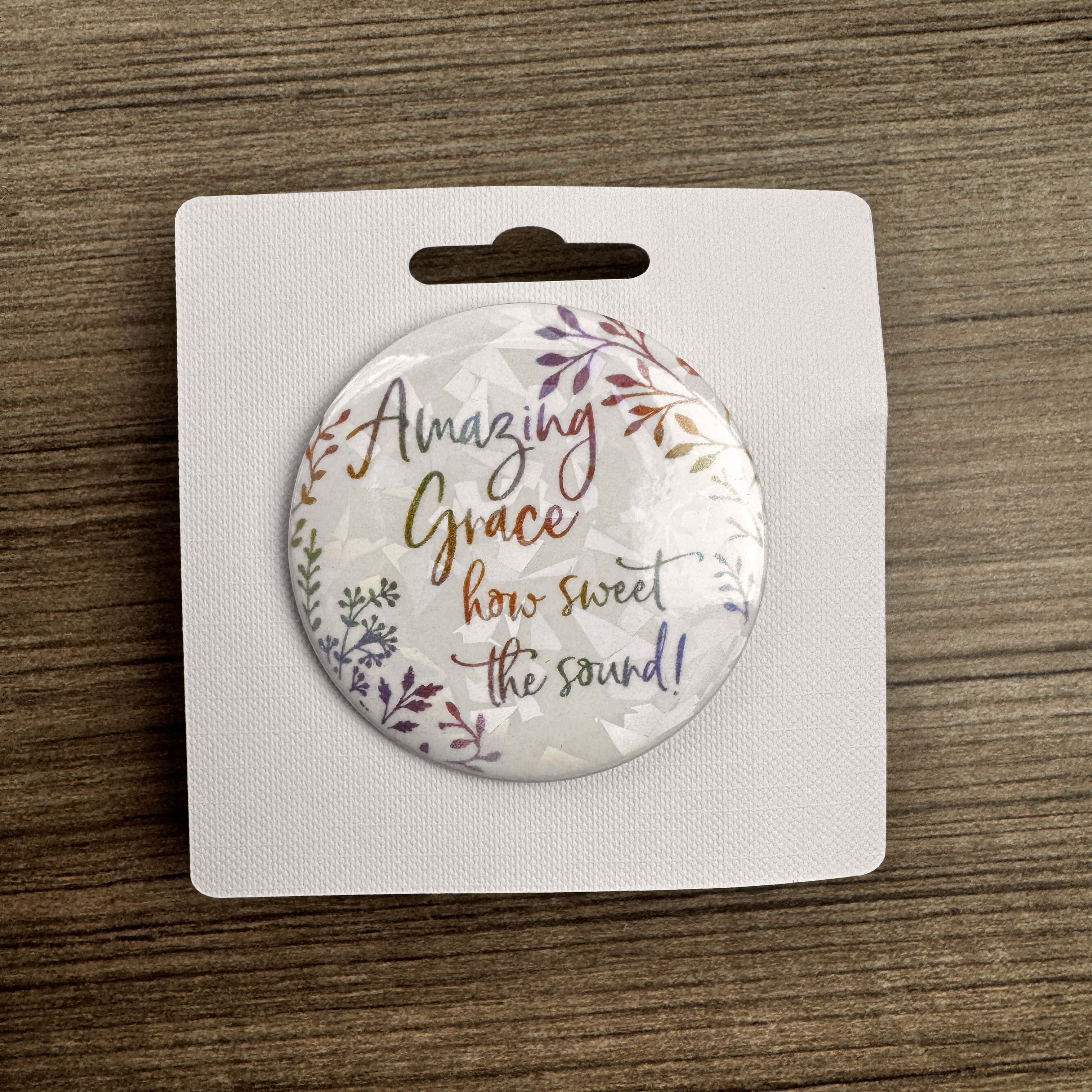 Amazing Grace Pin-Back Button