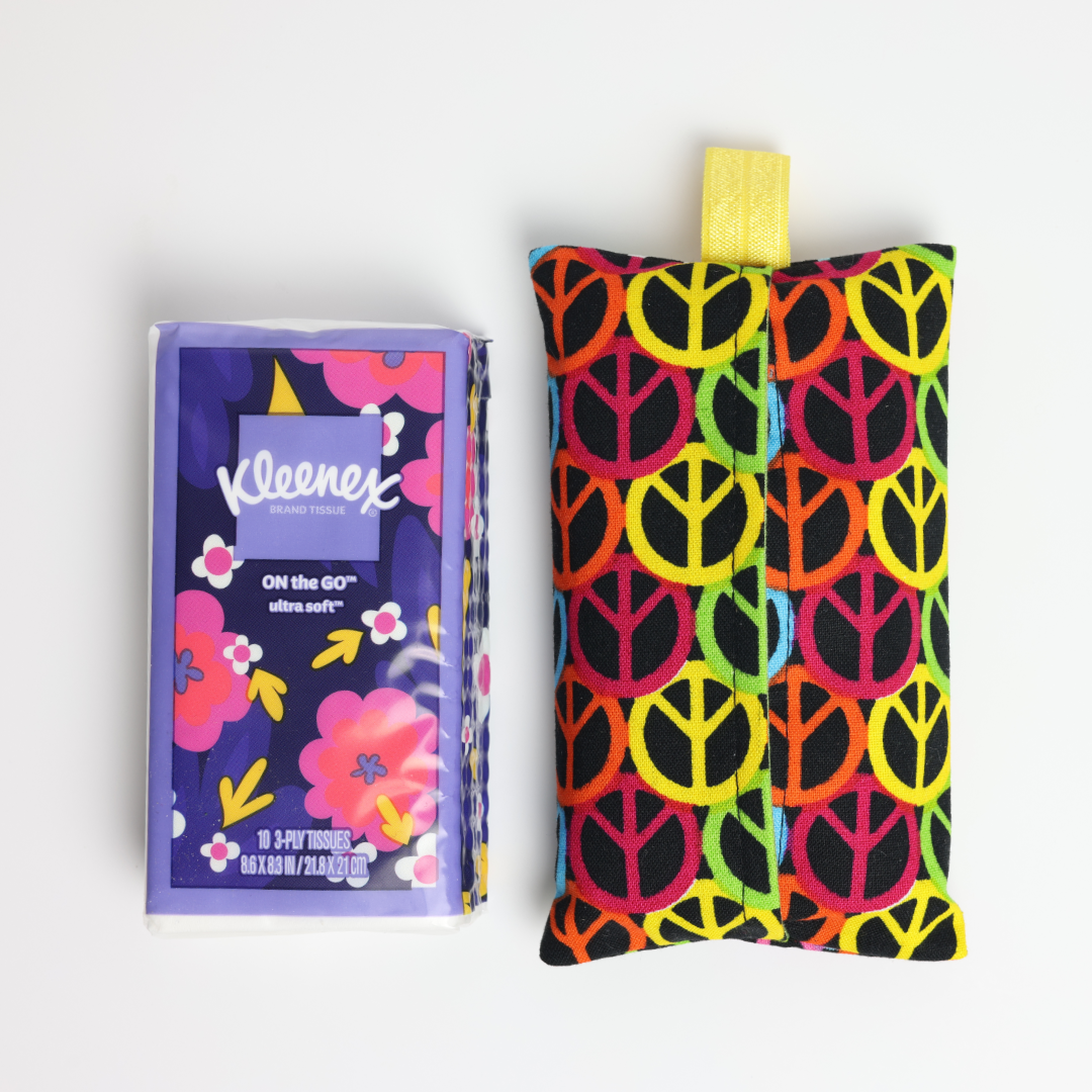 Pocket Tissue Holder - Peace Sign