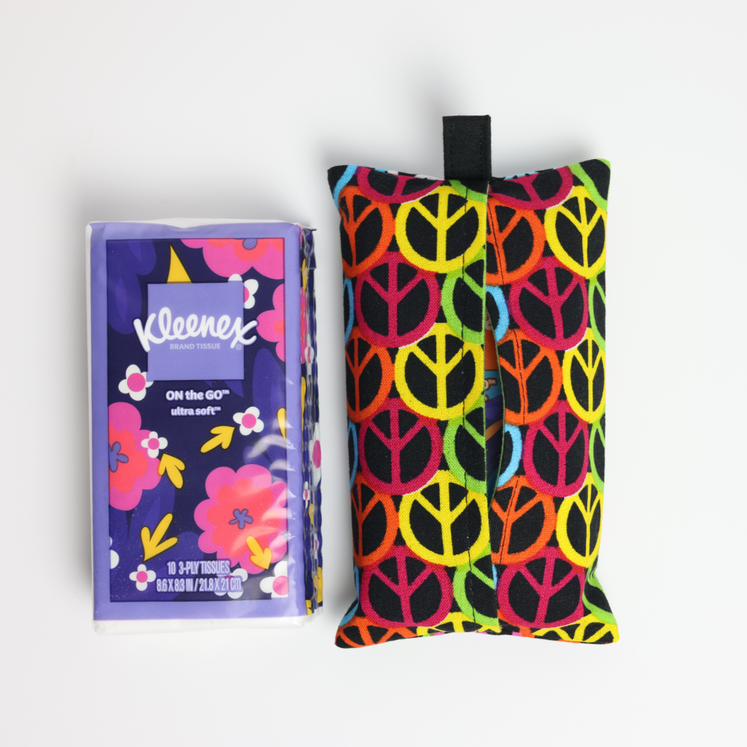 Pocket Tissue Holder - Peace Sign