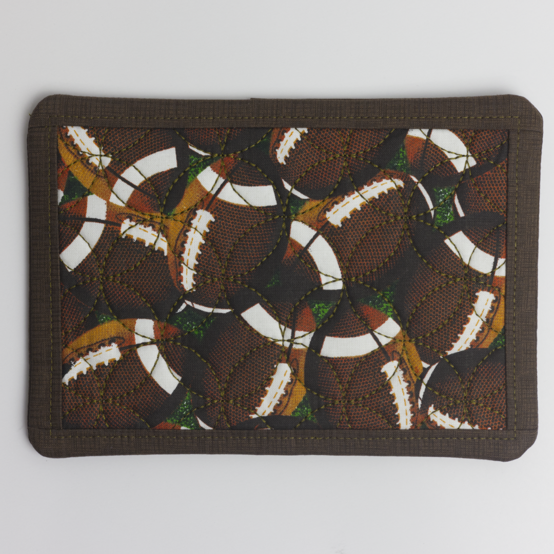 Mug Rug Football Ring Pattern