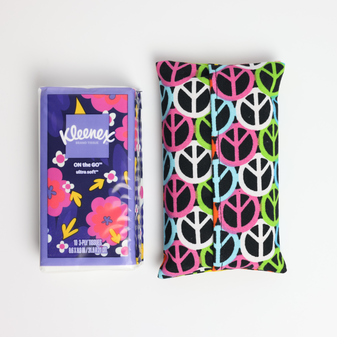 Pocket Tissue Holder - Peace Sign 
