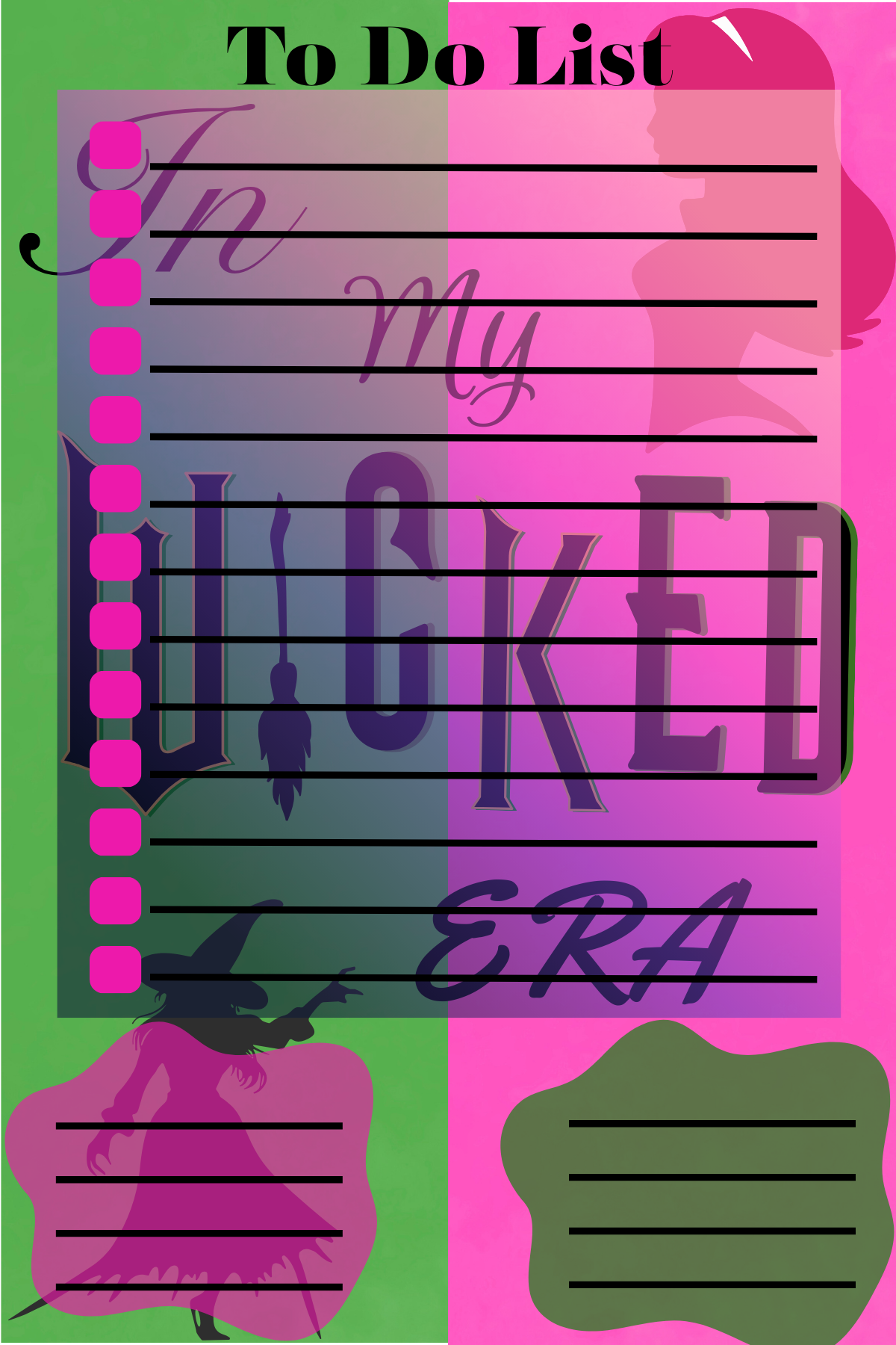 Wicked Era To-Do List Notepad
