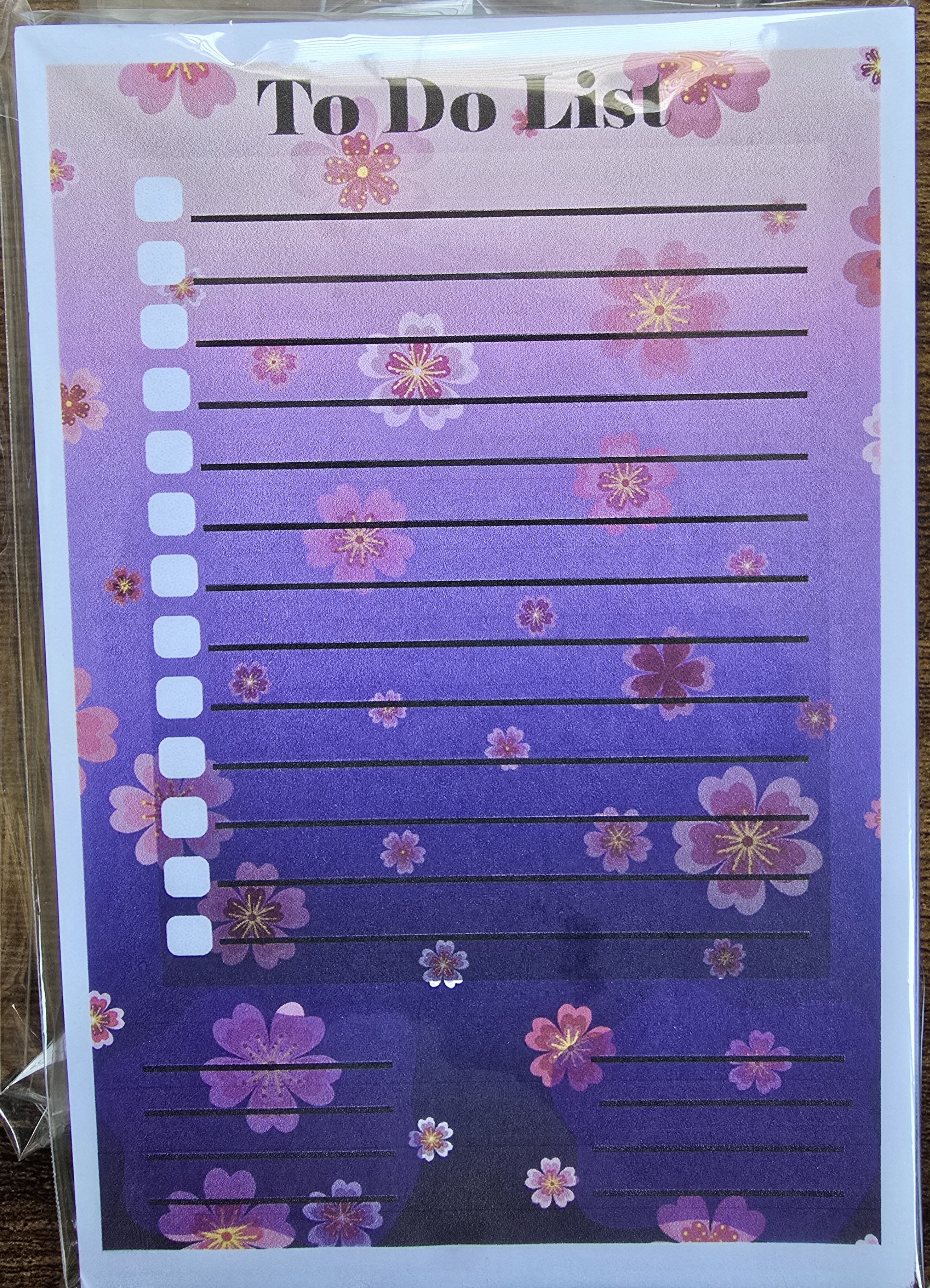 Floral To-Do List Notepad
