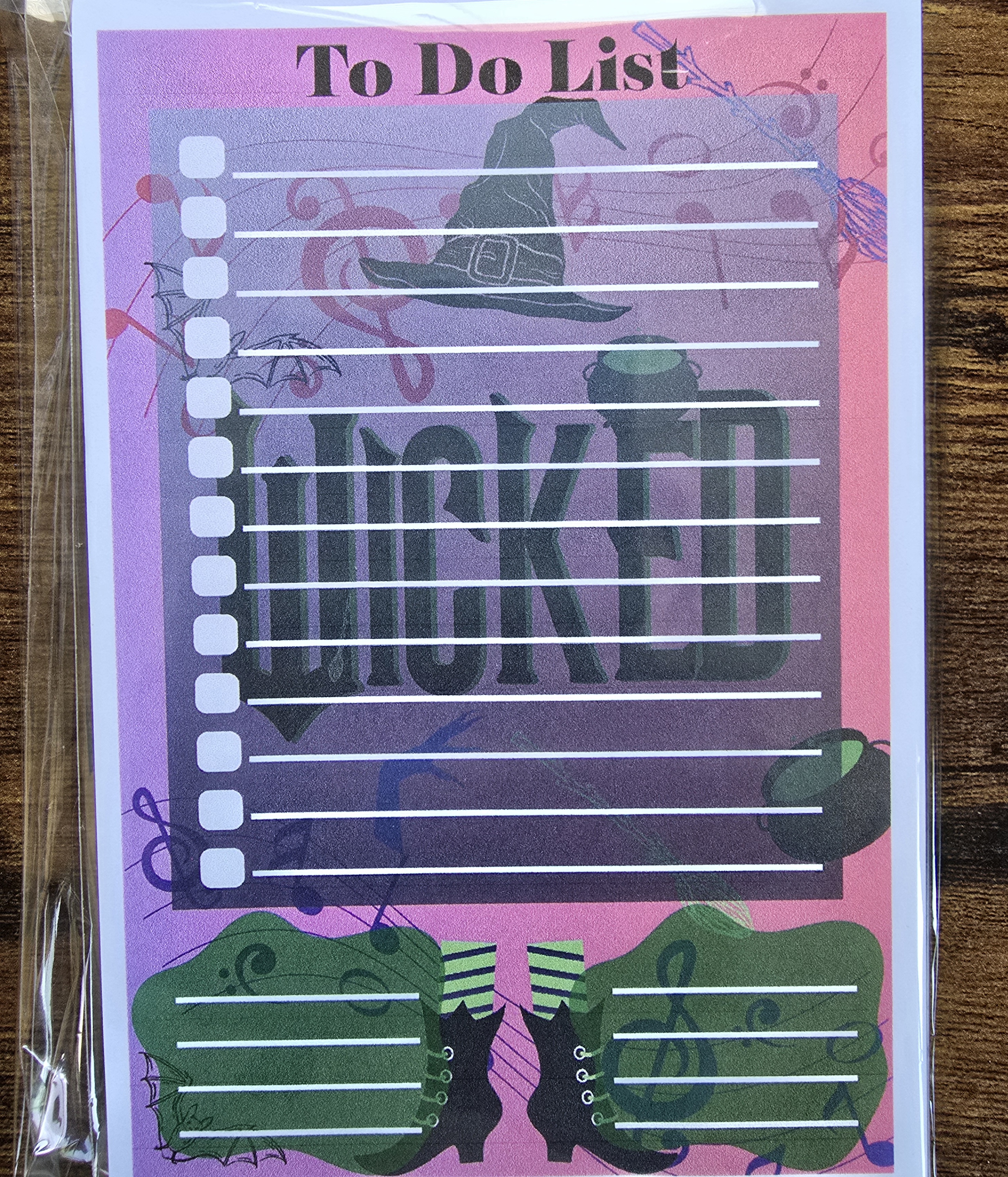 Wicked Witch Themed To Do List Notepad