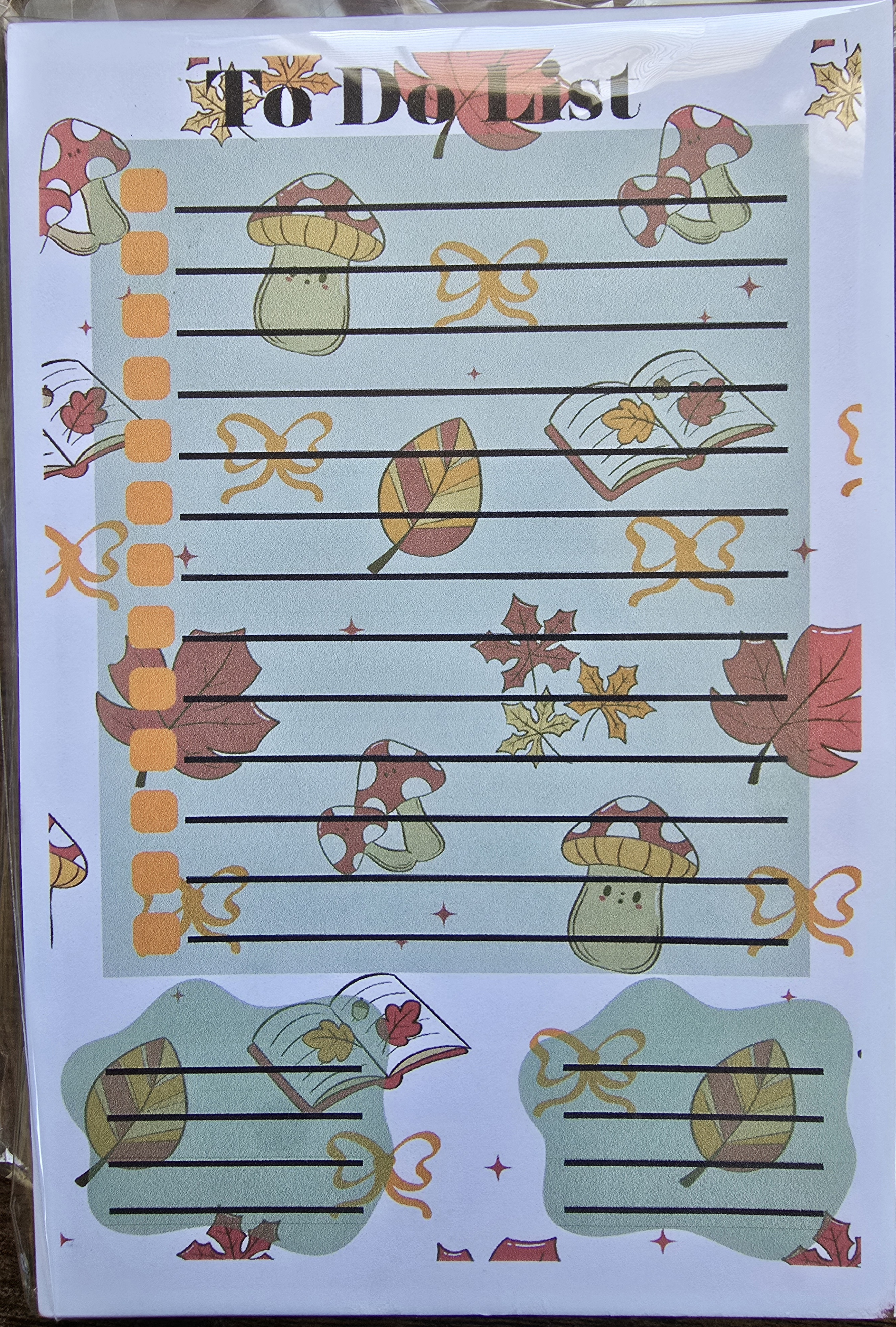 Autumn Theme To-Do List Notepad