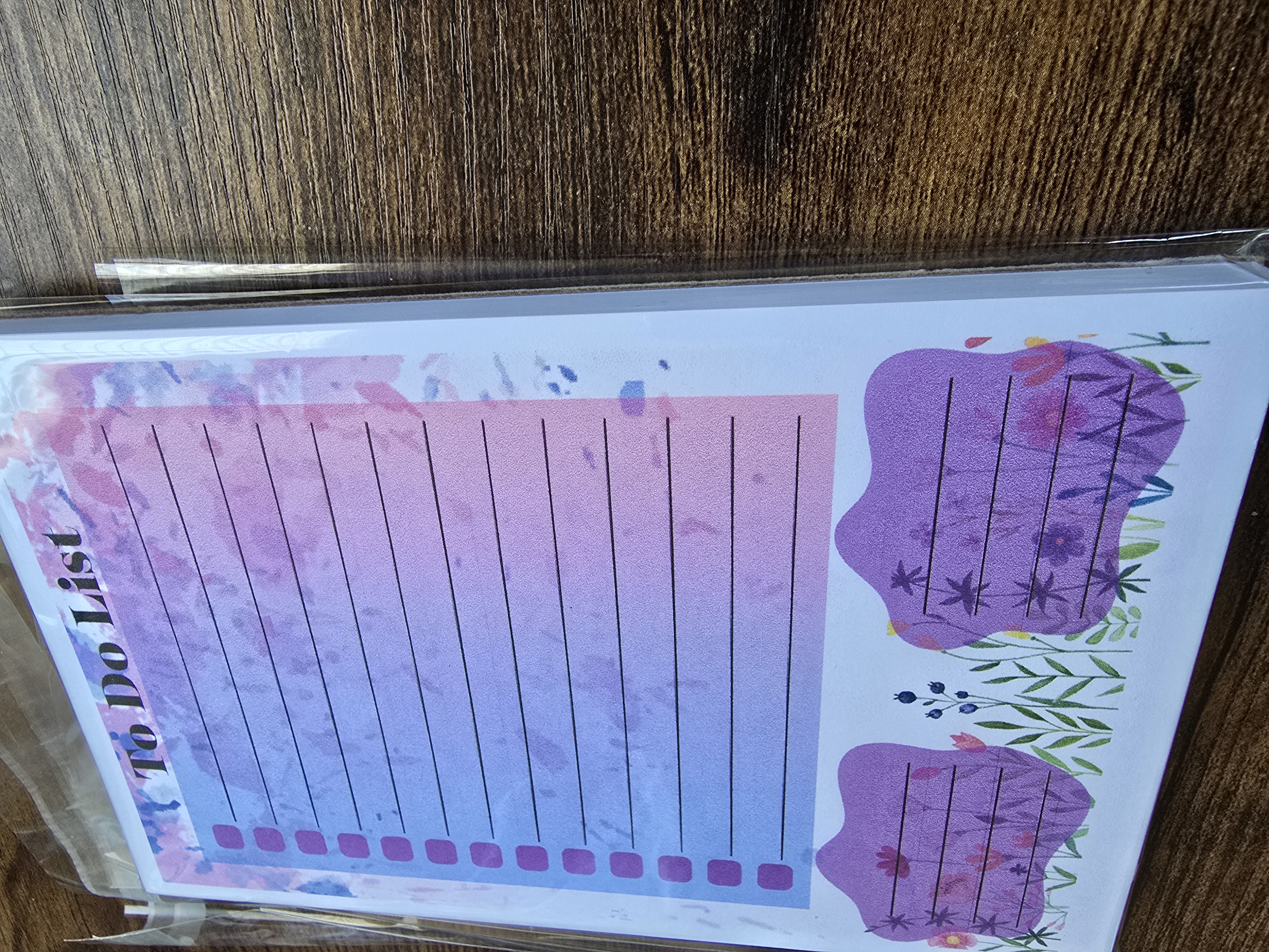 Floral To-Do List Notepad
