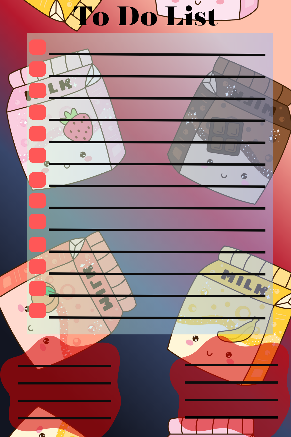 Sweet Milk To-Do List NotePad (4x6)