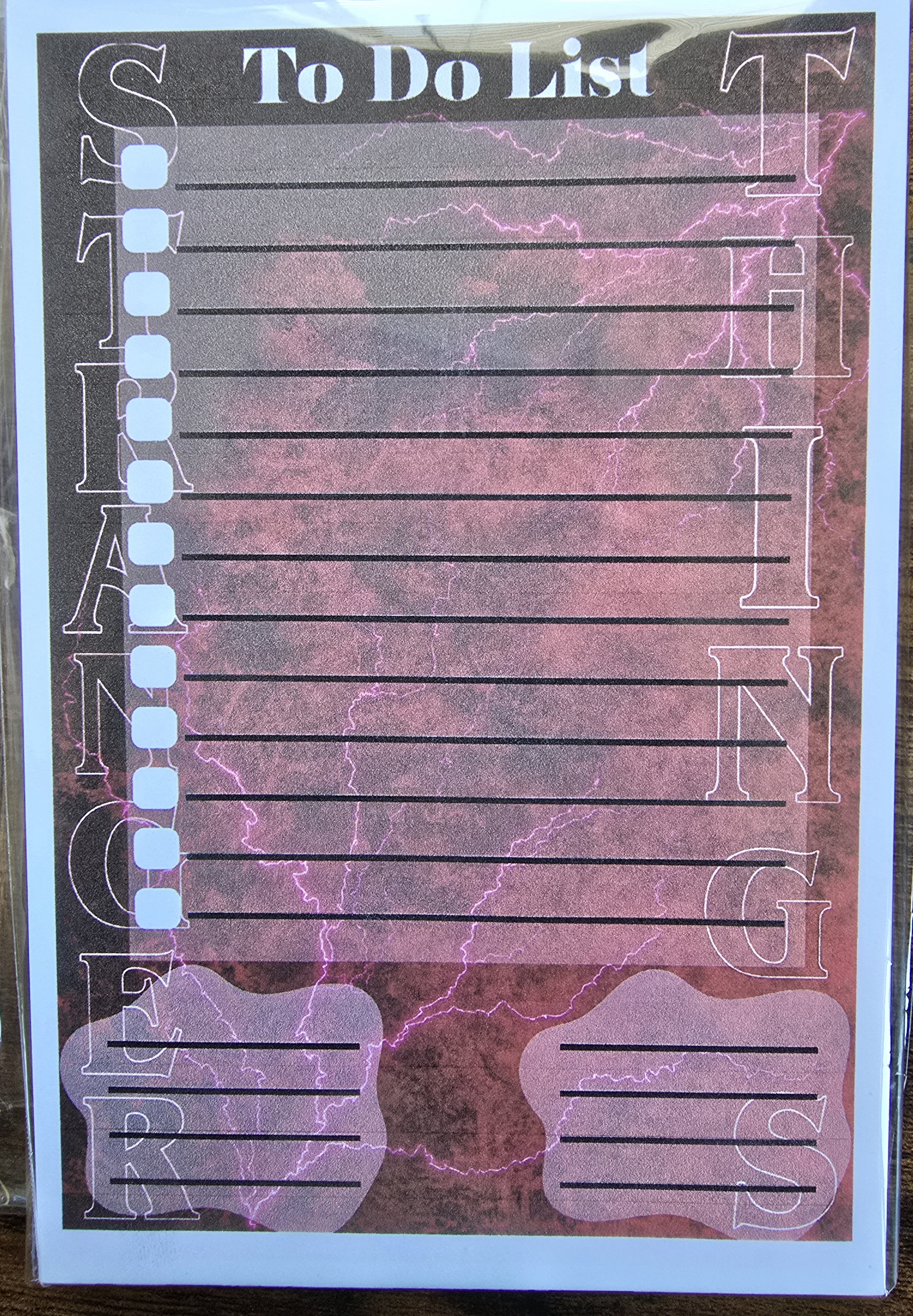 Stranger Things To-Do List NotePad