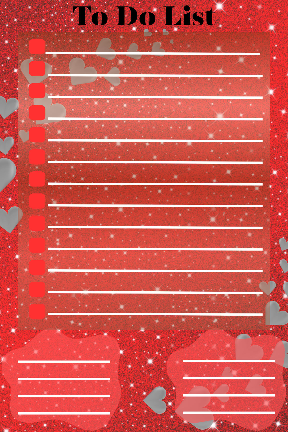 Sweetheart To Do Notepad 