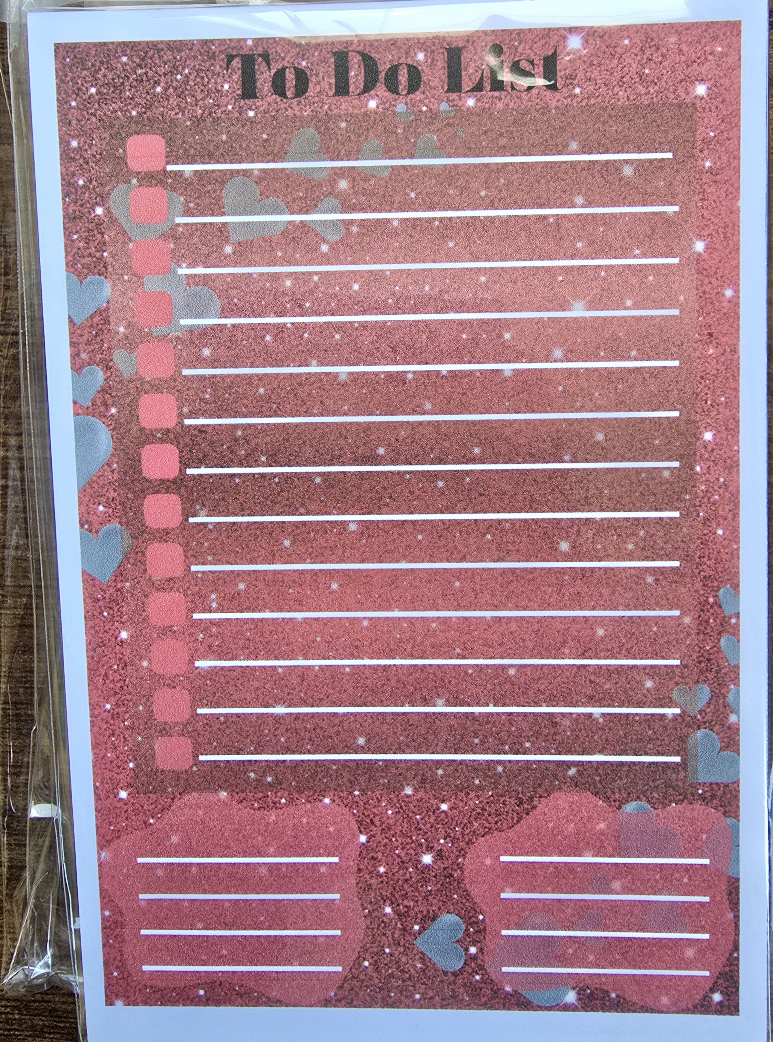 Sweetheart To Do Notepad 