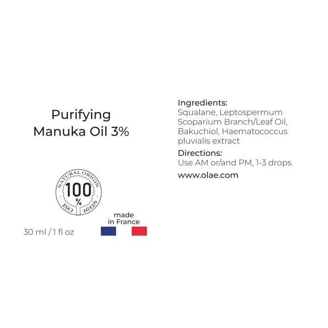 Serum de Manuka 3 % con Bakuchiol y Astaxantina en Escualano