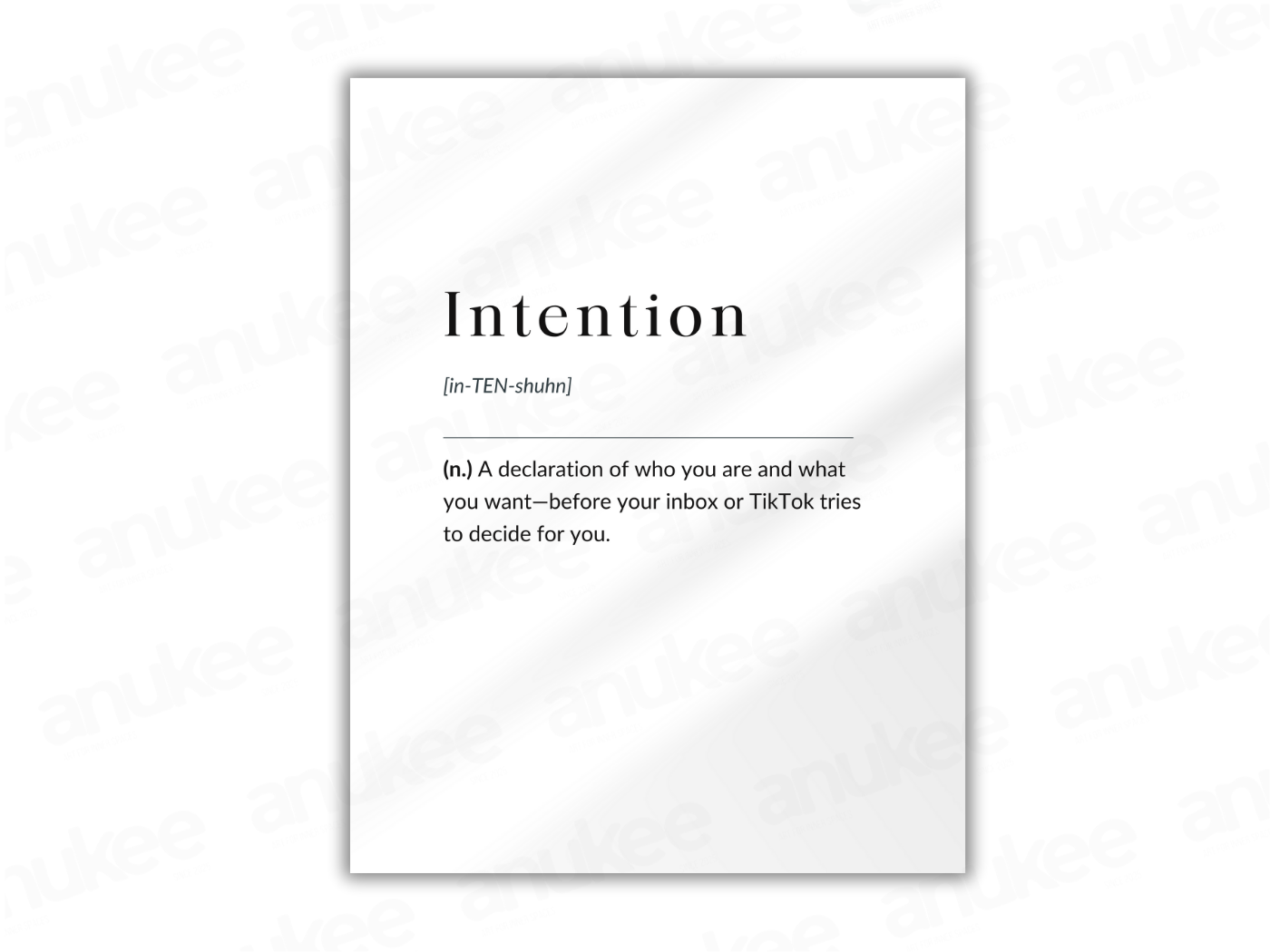 Intention