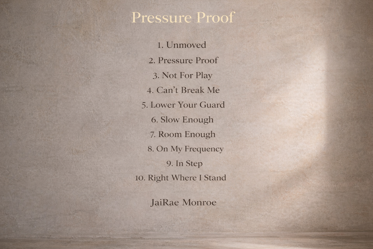 Pressure Proof