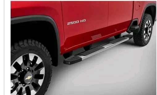 Side steps off 2025 Chevy 2500 HD.