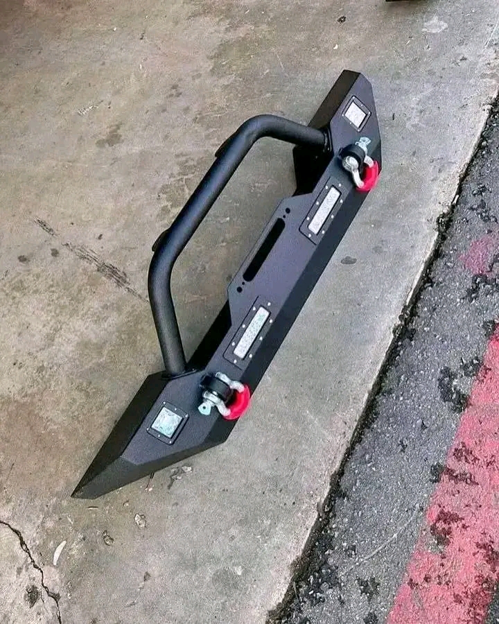 2007-2023 Jeep JK JL Wrangler Off-Road Front Bumper With LED Lights.