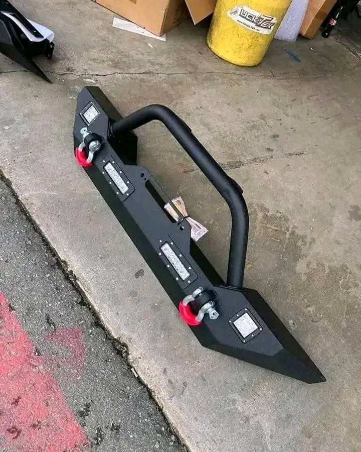 2007-2023 Jeep JK JL Wrangler Off-Road Front Bumper With LED Lights.