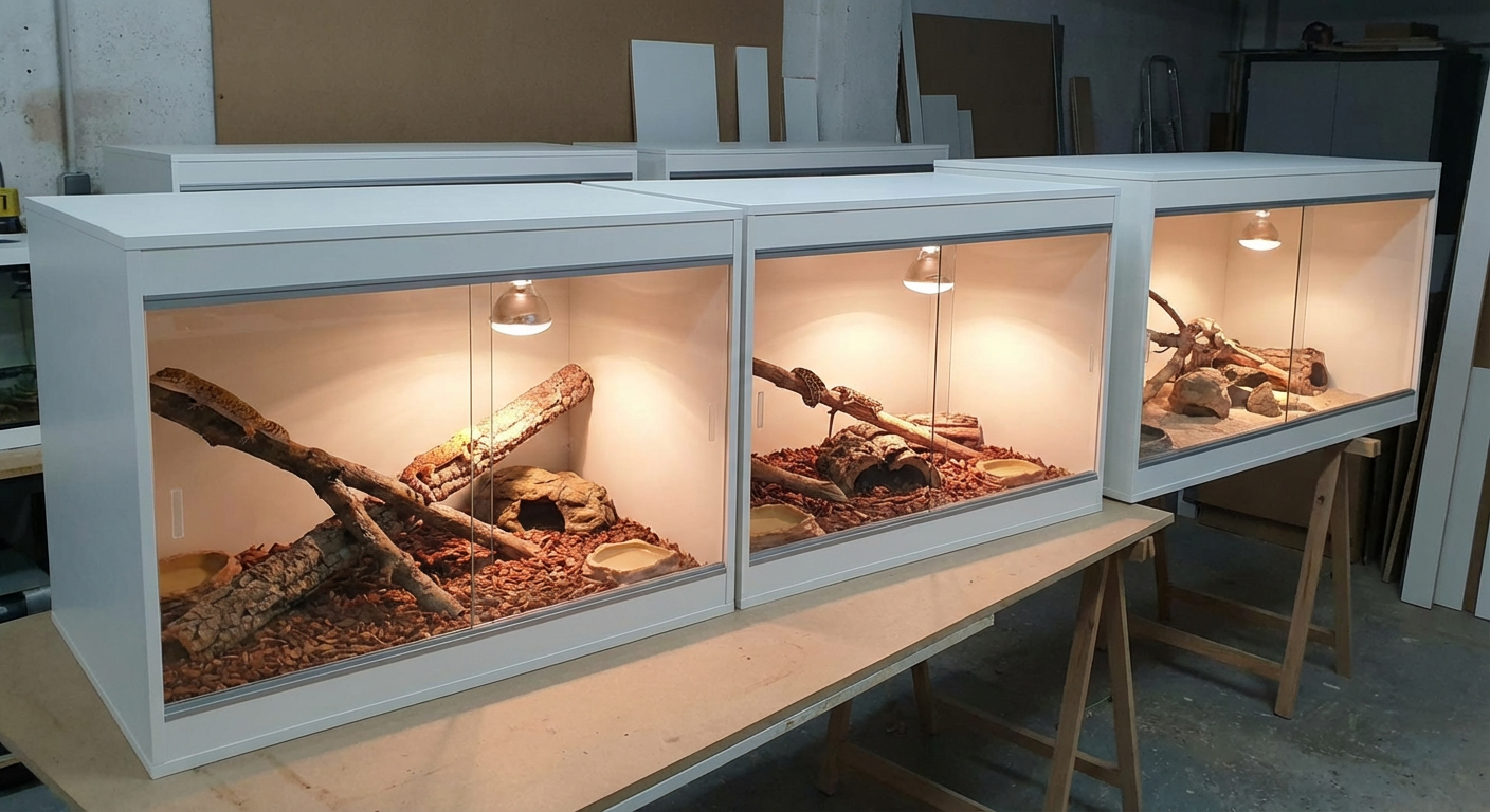 Terrarios básicos para reptiles
