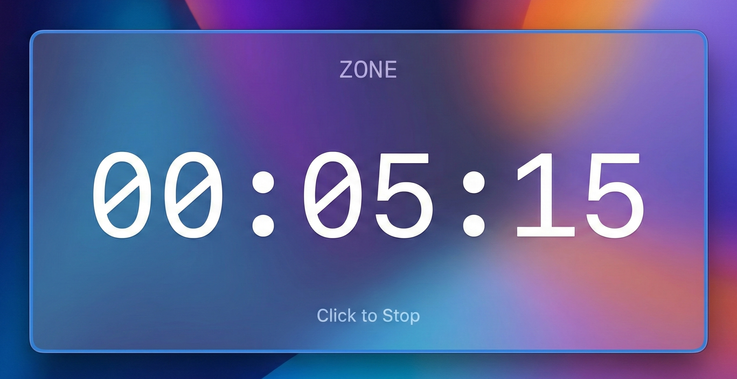 ZONE STOPWATCH