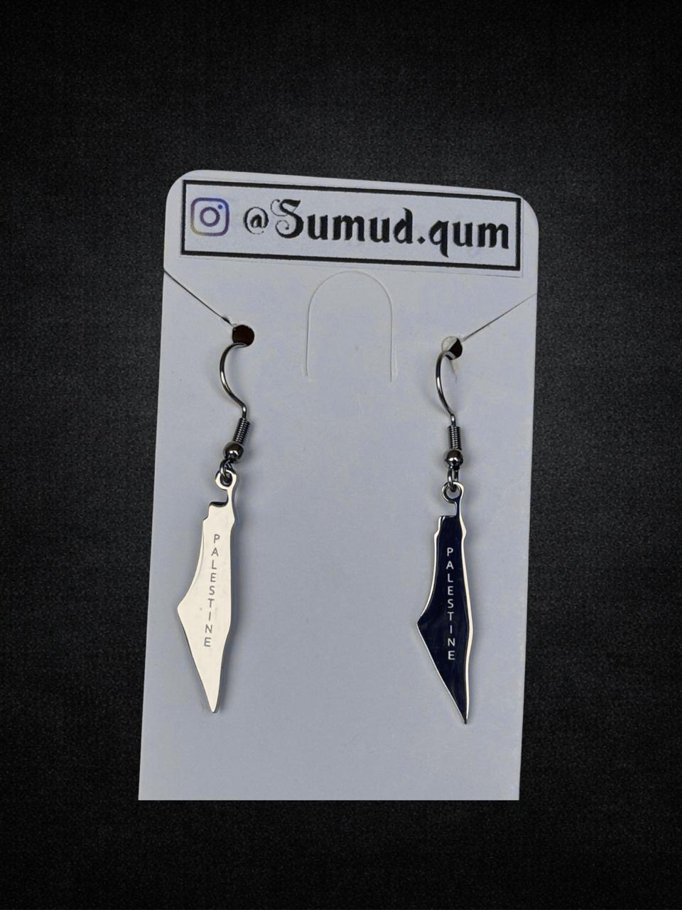 Palestine Map Earrings
