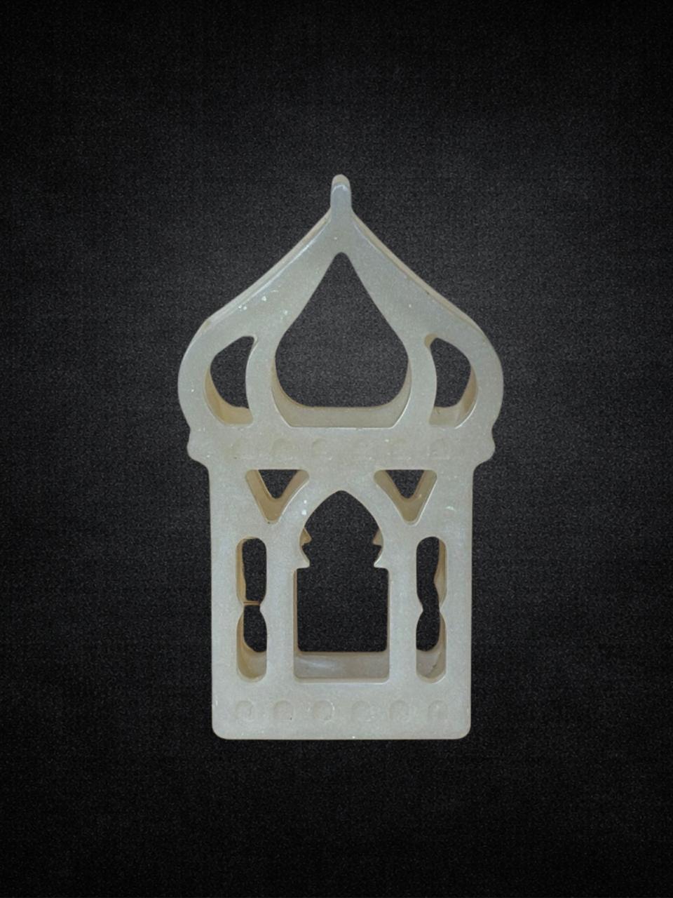 Ornate mosque-shaped keychain