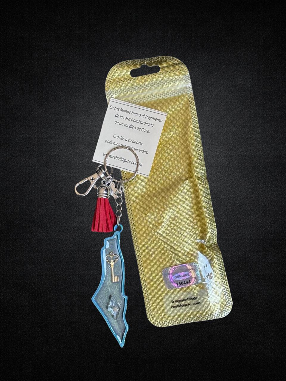 Palestine Map Keychain