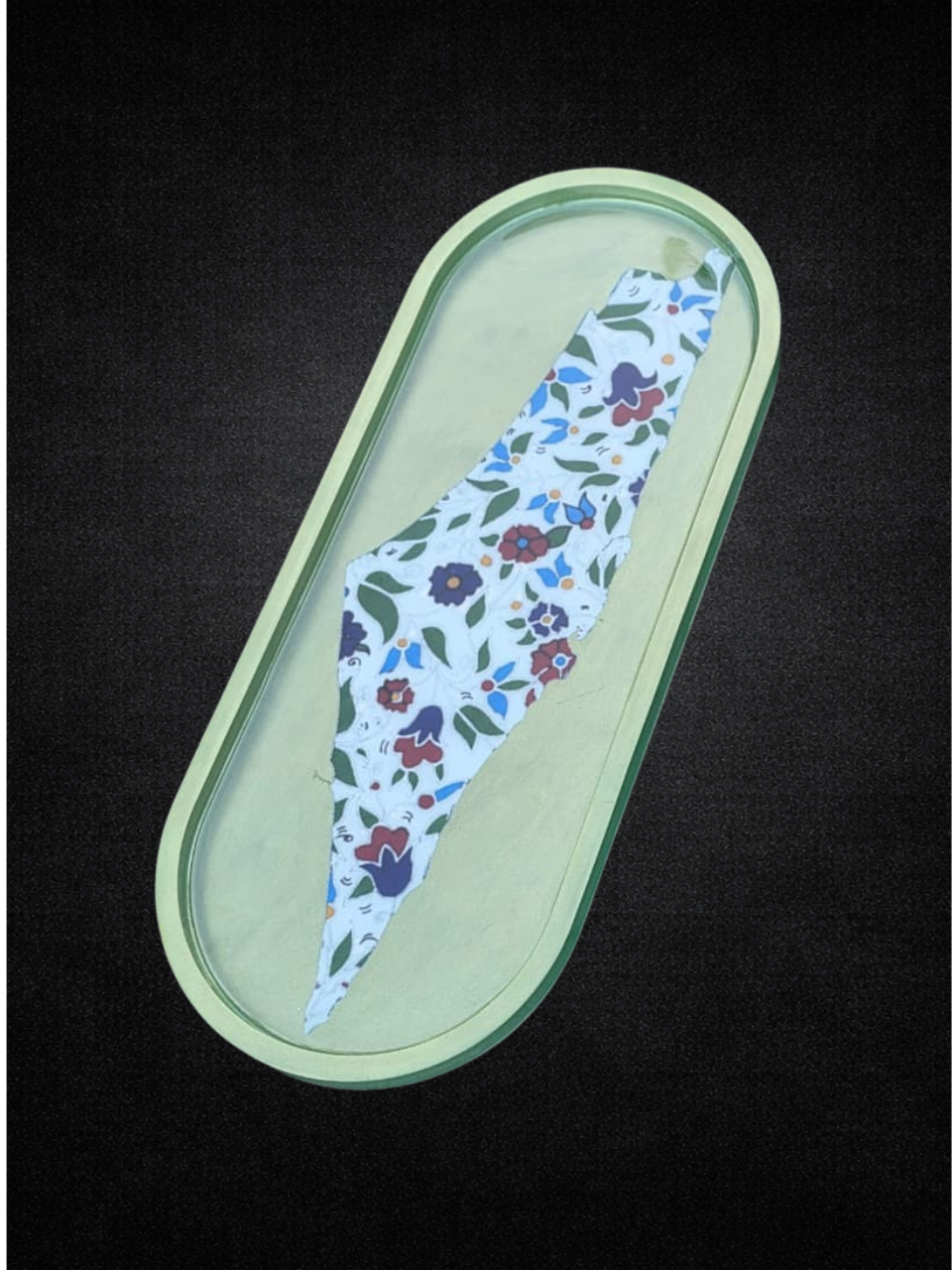 Decorative Floral Pattern Tray