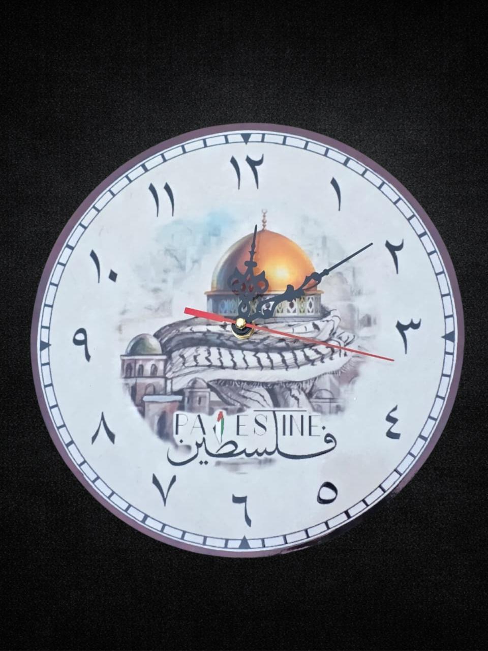 Wall Clock with Dome of the Rock Design