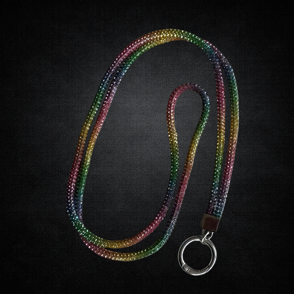 Correa / lanyard con strass — Colección Sumud