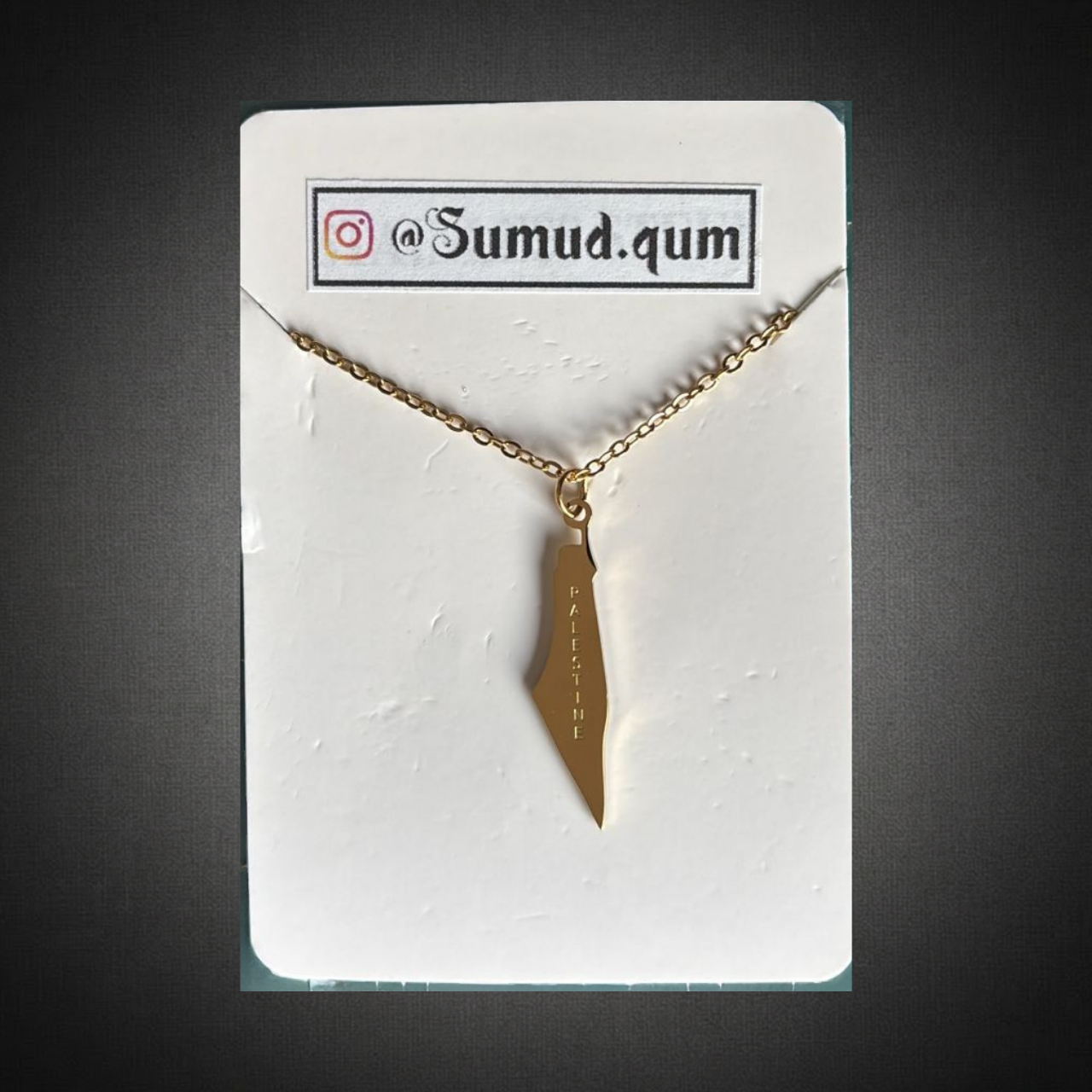 Collar Dorado Mapa Palestina | Coleccion Sumud