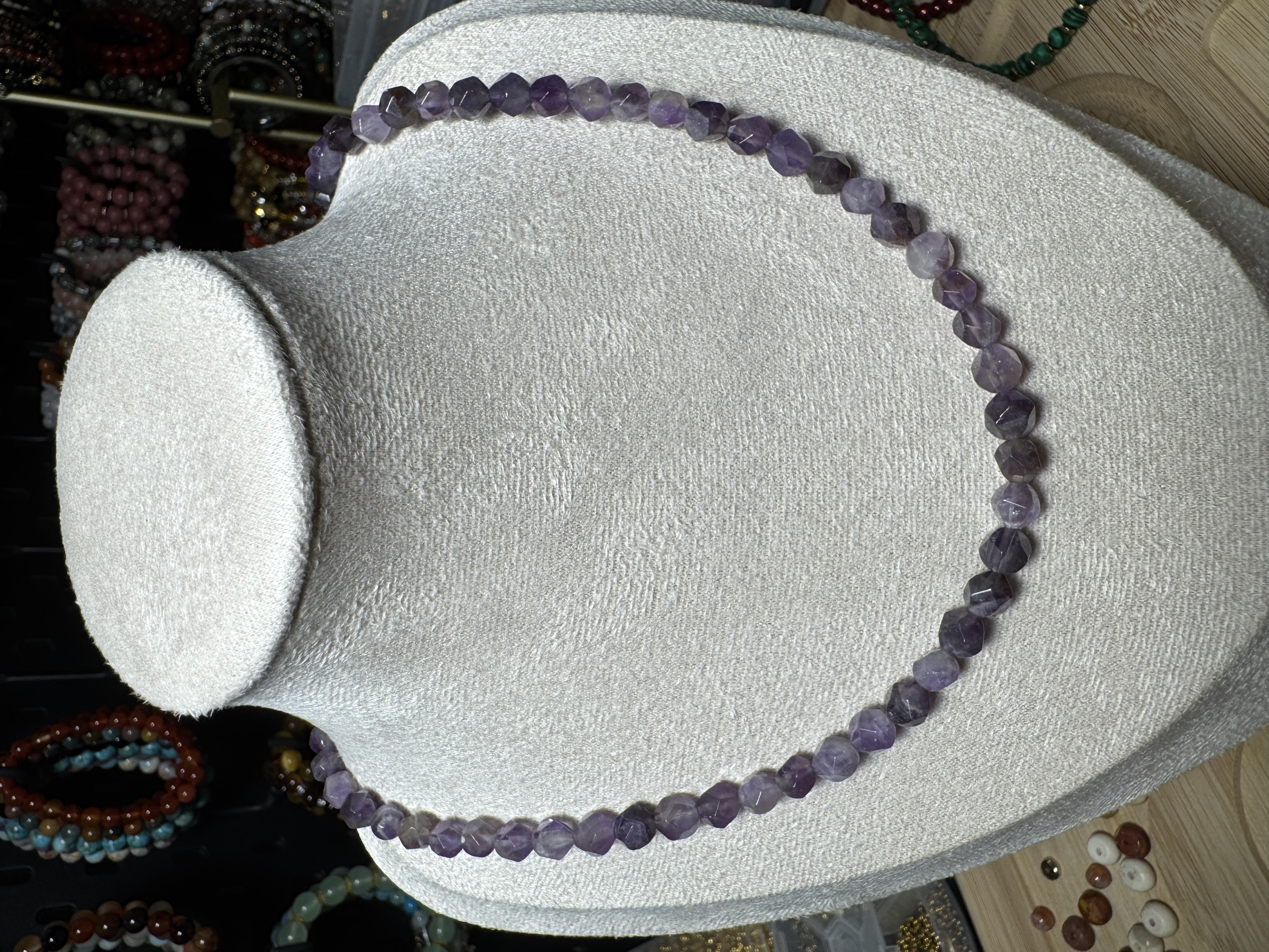Amethyst Bead Necklace