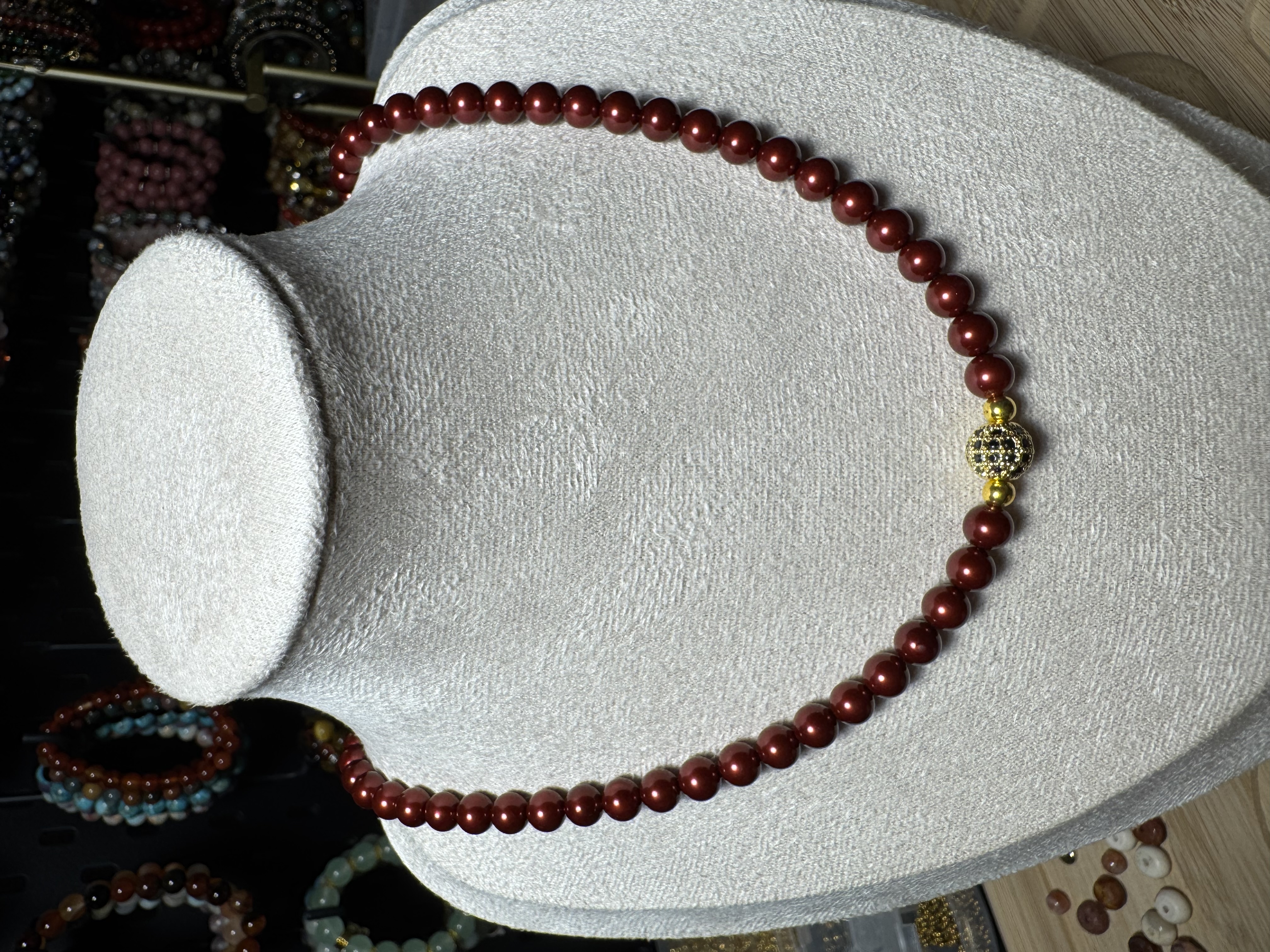 Classic Red Jasper Necklace 